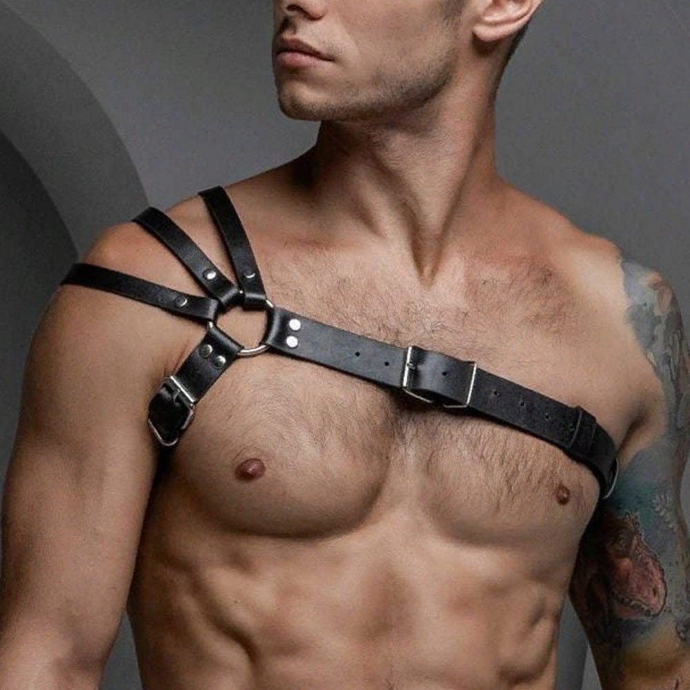 menaful Black / One Size Men's Sexy And Handsome Bondage Harness