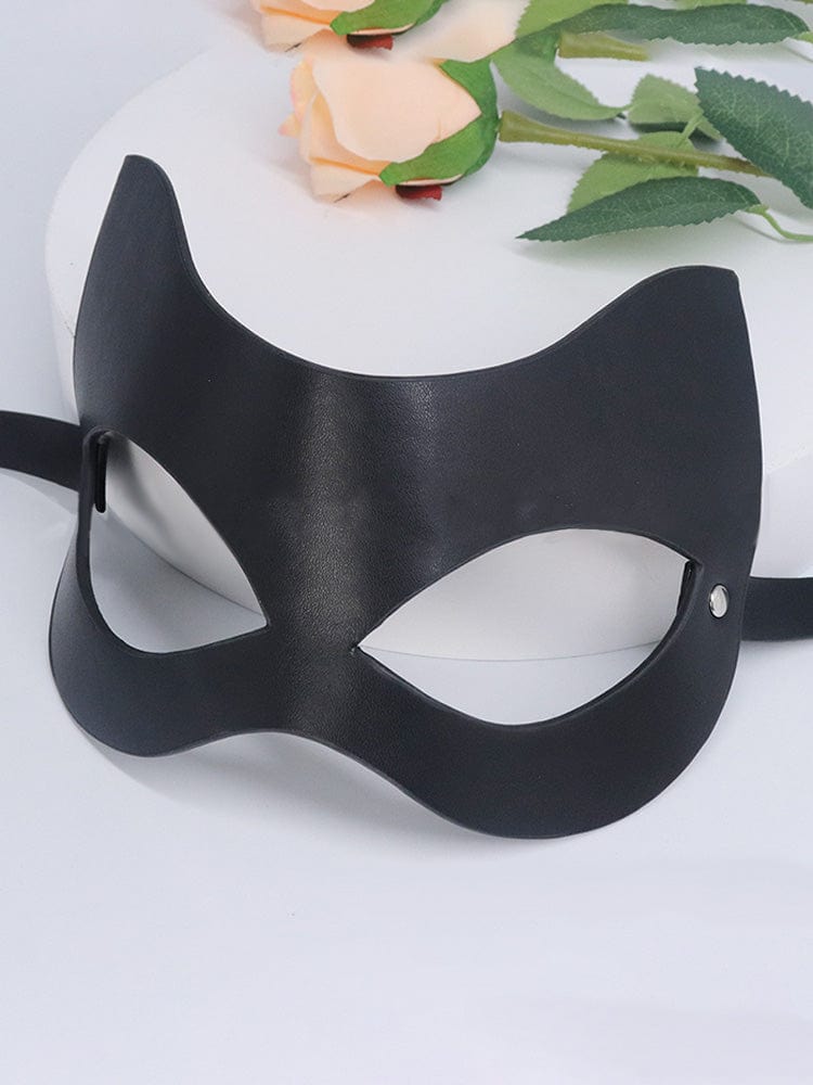 menaful Black / One Size Mysterious Temptation Erotic Leather Mask