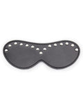 menaful Black / One Size Studded Leather Eye Mask Sex Toys