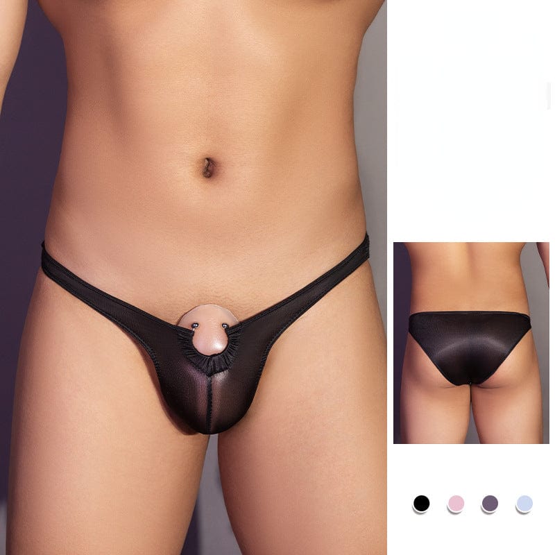 Menaful™ black / onesize Men's Single-Ring Thong