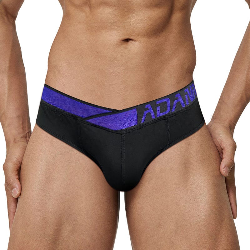 Menaful™ black+purple / M Men's Low Rise V-Shaped Waistband Sexy briefs