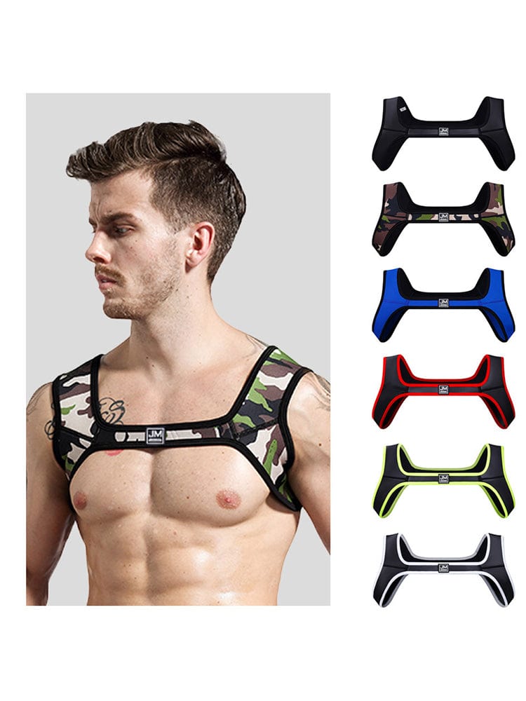 MENAFUL™ Black / S/M Men's Fitness Shoulder Pads Neoprene Sports Straps