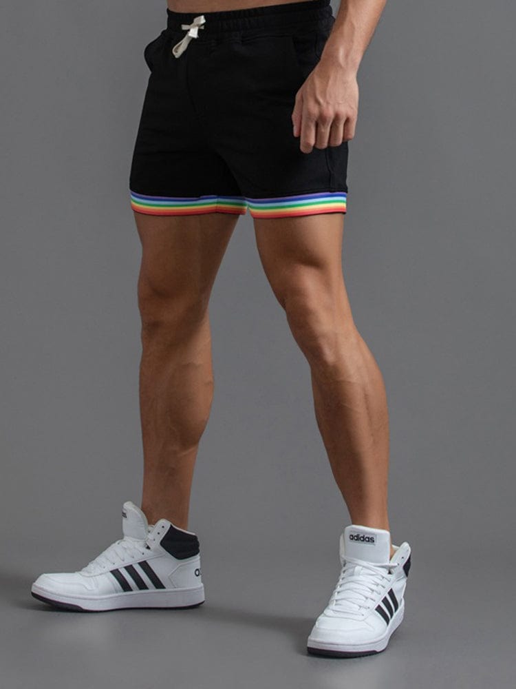 menaful Black / S Men's Cotton Sports Shorts