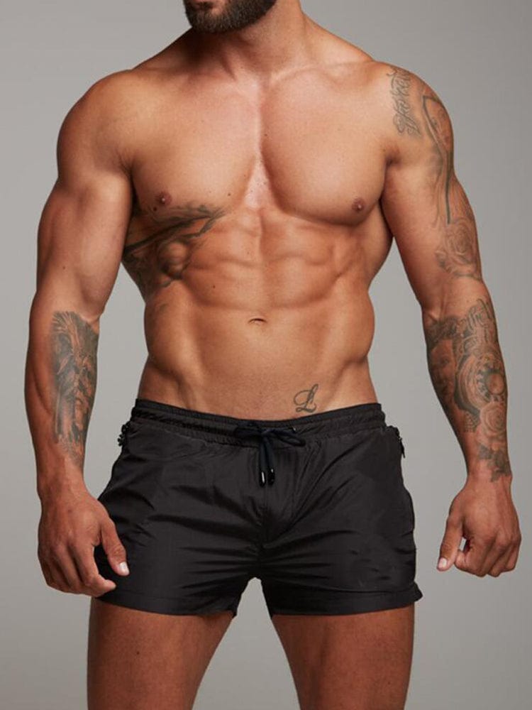 menaful Black / S Men's Outdoor Gym Shorts