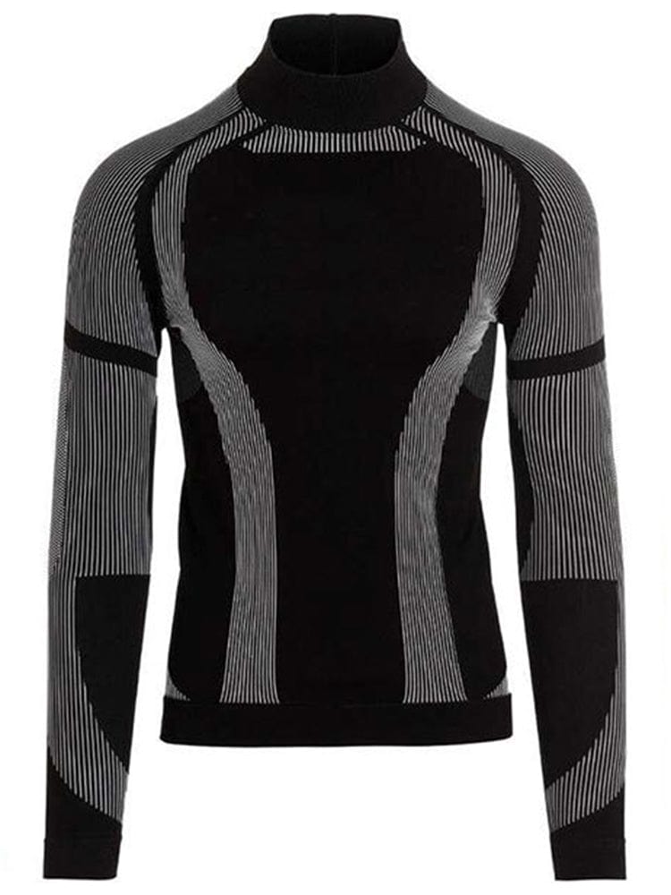 menaful Black / S Turtleneck Gym T-Shirt