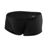 menaful Black / S U Convex Sexy Low Waist Boxer Briefs