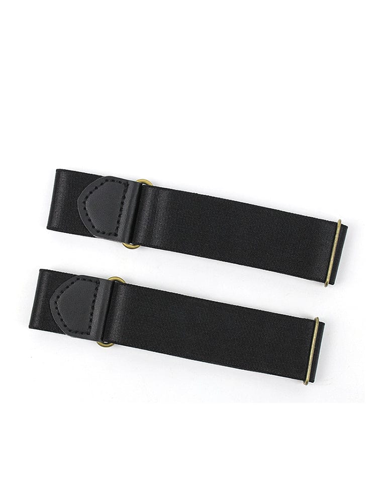 menaful Black / Sleeve Bands Suit trousers elastic suspenders set