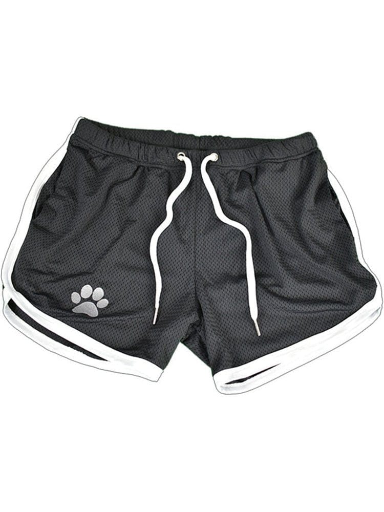 menaful Black & White / M Bear Pride Paw Shorts