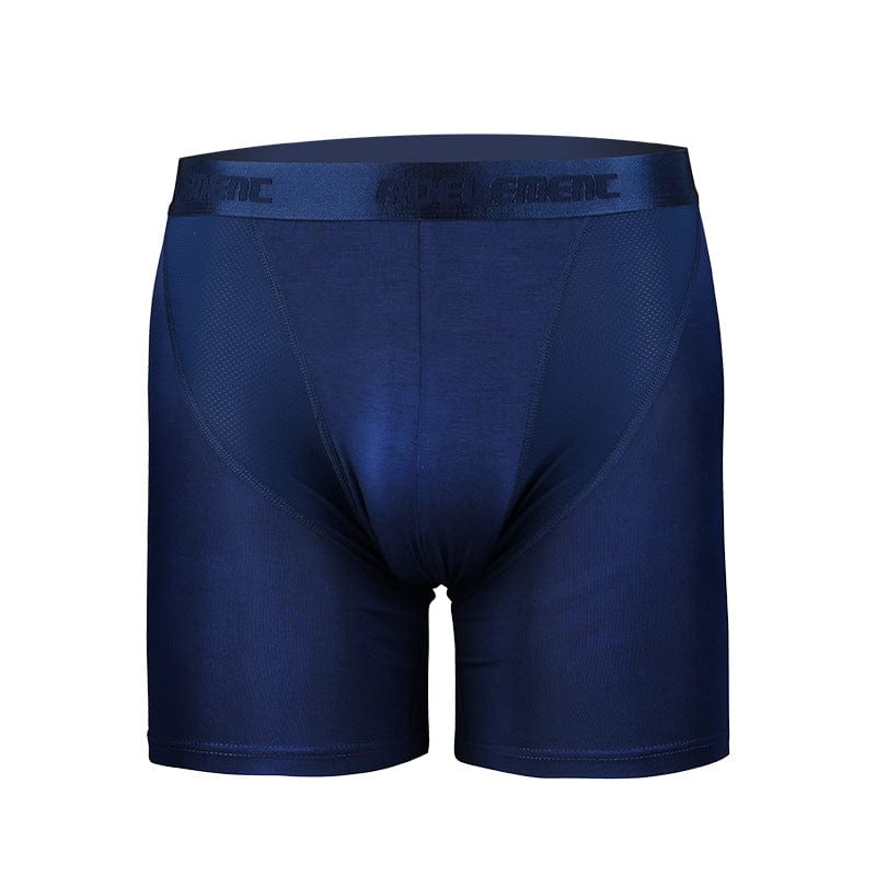 Menaful™ blue / L Men's Anti-Chafing Modal Breathable Sports Long Boxer Briefs