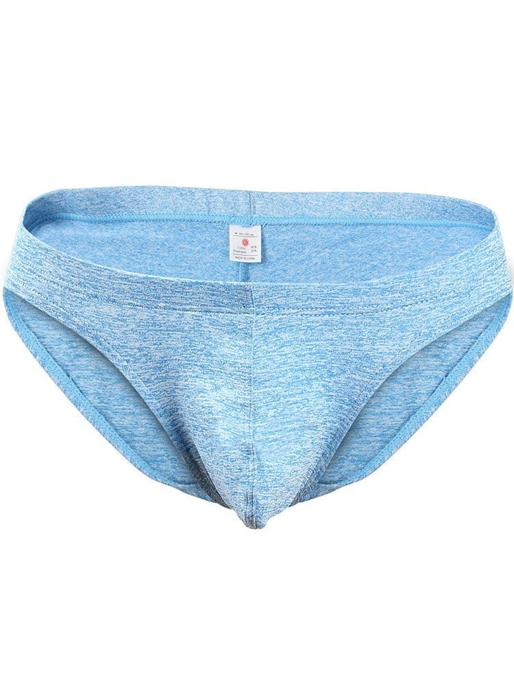 menaful Blue / M Alphabet Men's Colorful Cotton Underwear Briefs