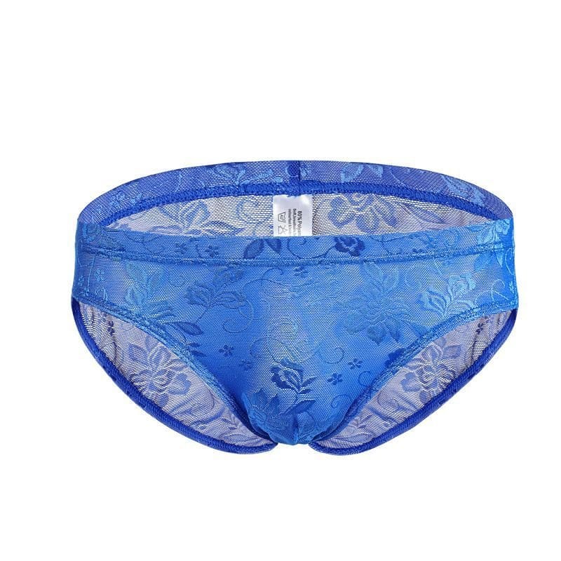 menaful Blue / M Breathable Low-Rise Mesh Briefs