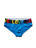 menaful Blue / M Love Rainbow Briefs