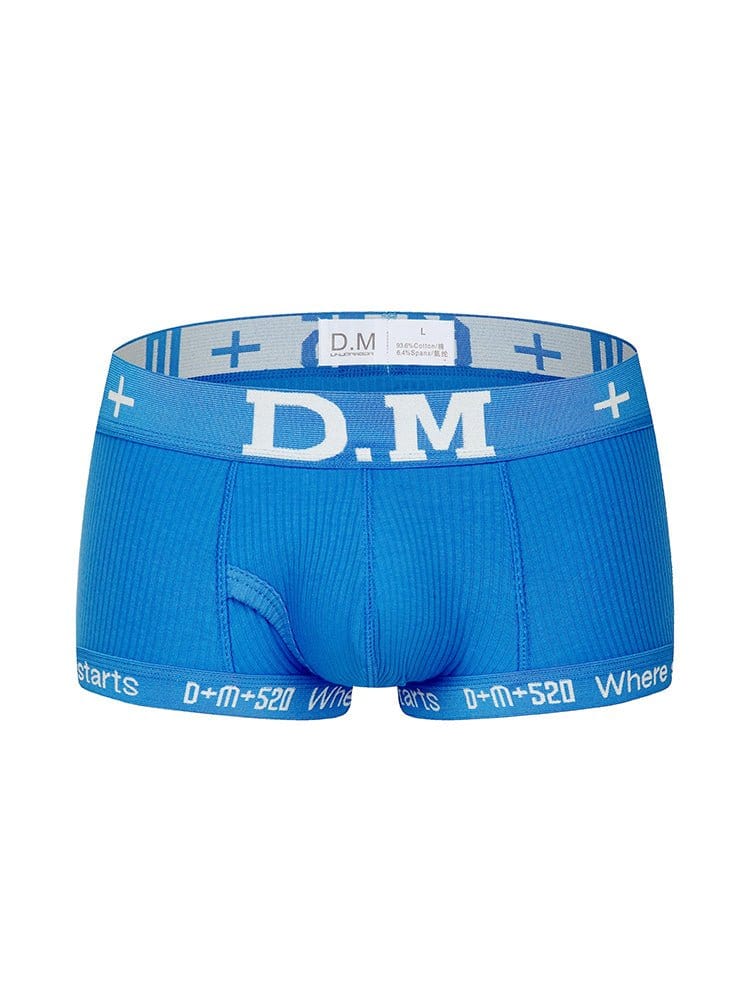 menaful Blue / M Low Waist Sexy Cotton Comfort Capsule Boxer Briefs