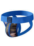 menaful Blue / M Men's Camo Mesh Sexy Thong