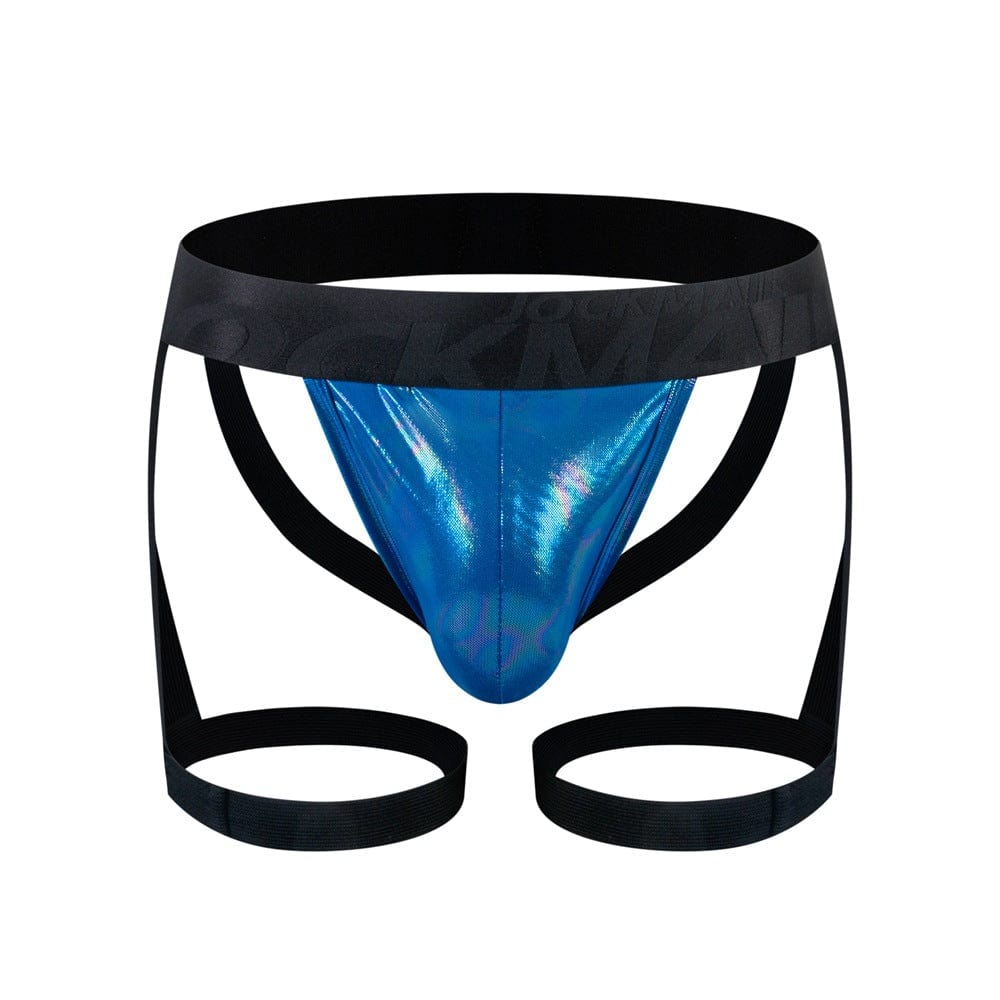 Menaful™ blue / M Men's Enhancing Butt-Lift Jockstrap with Leg Straps