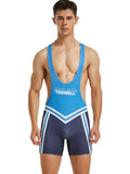 menaful Blue / M Men's Fitness Bodysuit