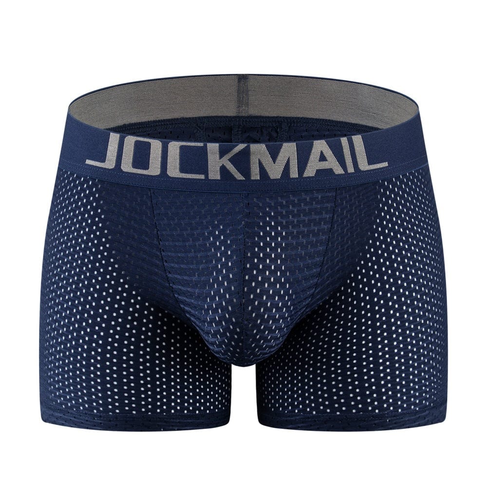 Menaful™ blue / M Men's Long Mesh Butt-Lifting Boxer Brief