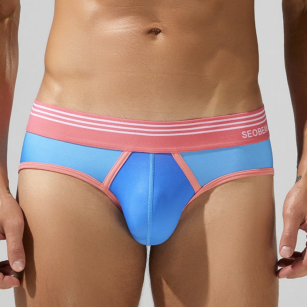 Menaful™ blue / M Men’s Summer Gradient Low-Rise briefs