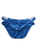 menaful Blue / M Quick Dry Low Waist Solid Alphabet Briefs