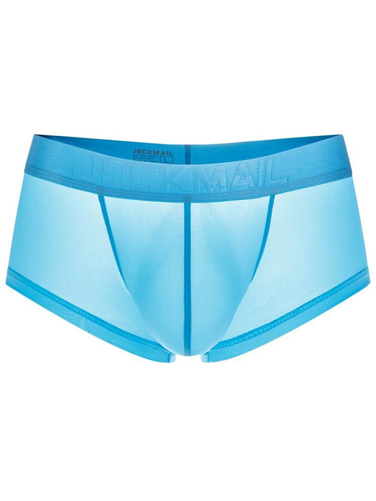 menaful Blue / M Translucent Traceless Men's Boxer