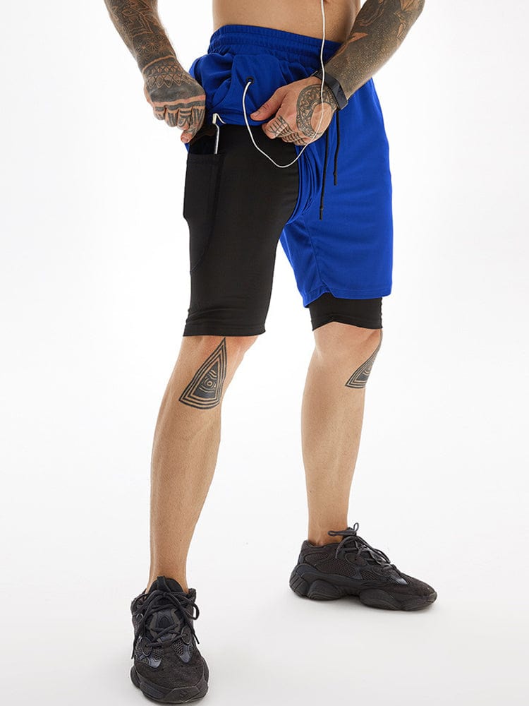 menaful Blue / M Trendy Quick-drying Casual Sports Shorts