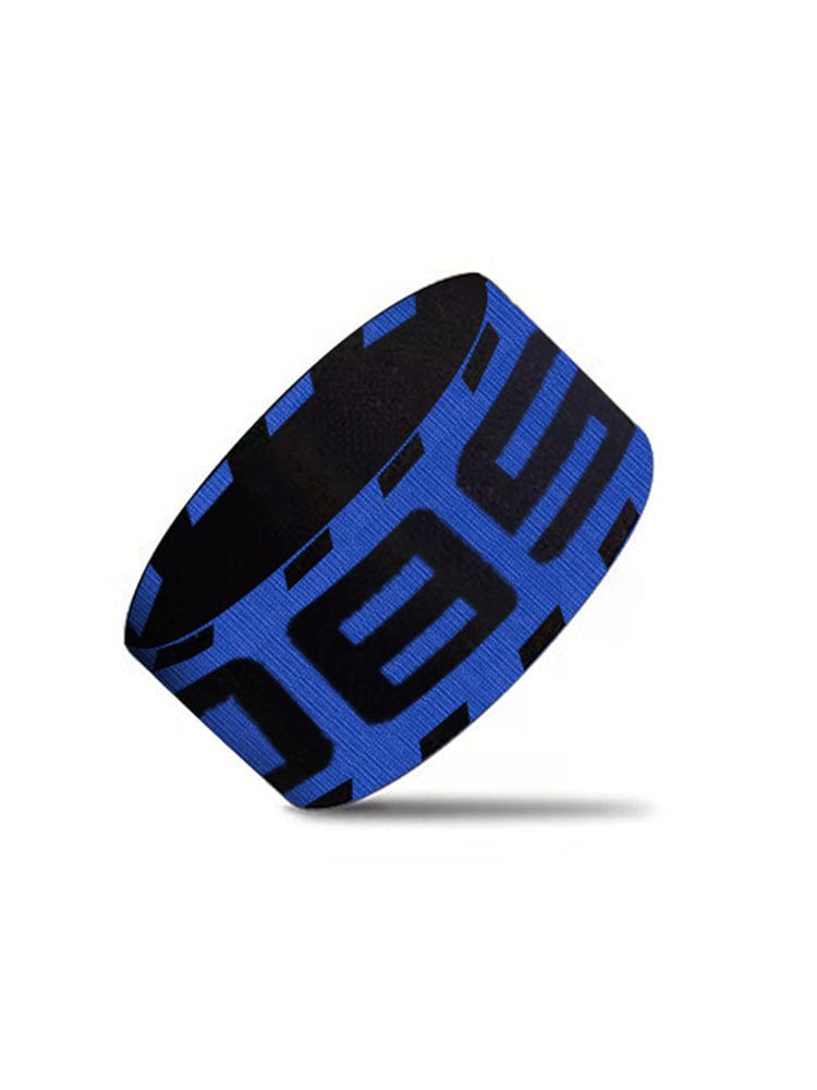 menaful Blue / One Size Unisex Sports Elastic Letter Armband x 1