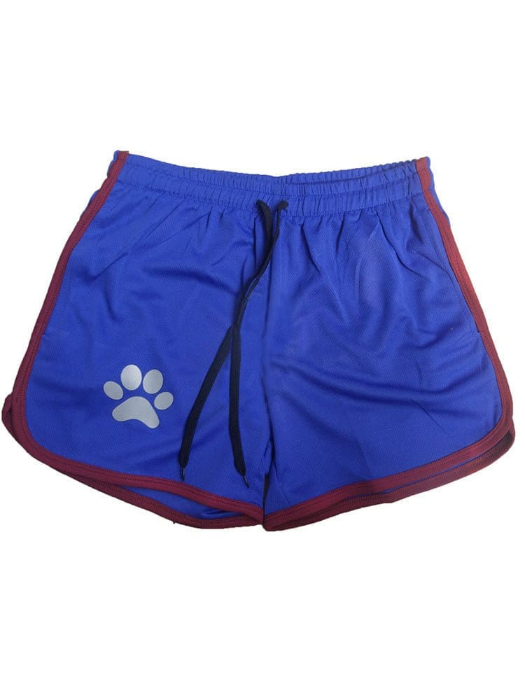 menaful Blue & Red / M Bear Pride Paw Shorts