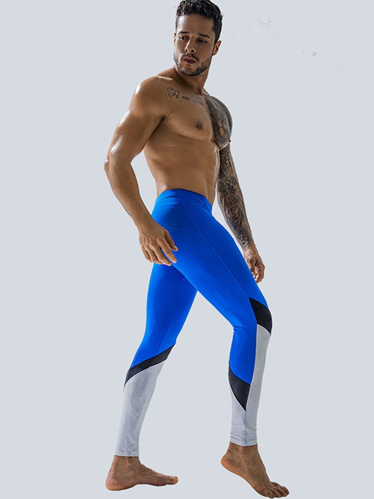 menaful Blue / S Men's Stretchy Fitness Pants