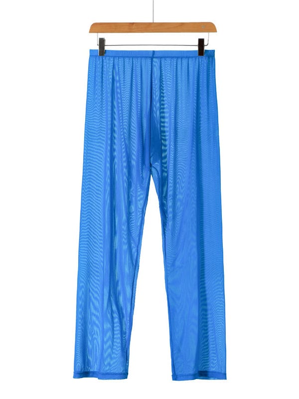 menaful Blue / S Men's Thin Sexy Pajama Pants