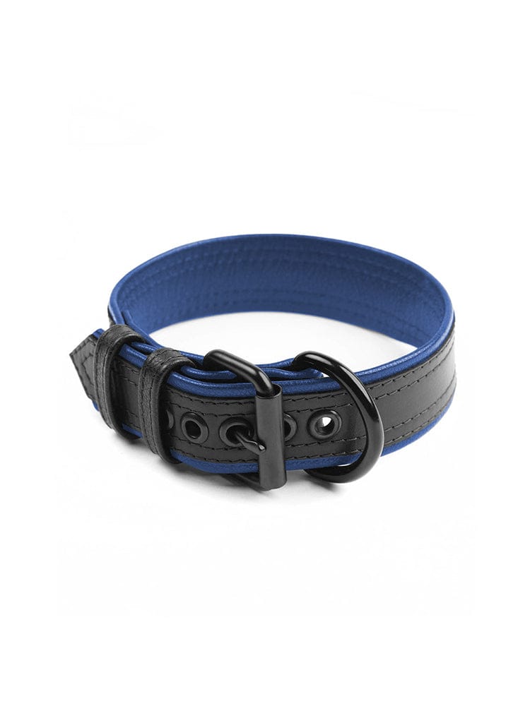 menaful Blue / S Pride Parade Adjustable Genuine Leather Choker