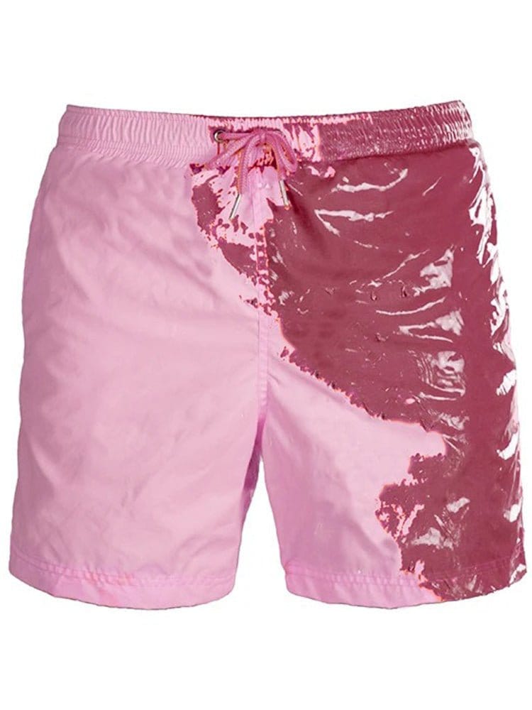 menaful Bordeaux pink / S Colour Changing Quick Dry Swim Trunks