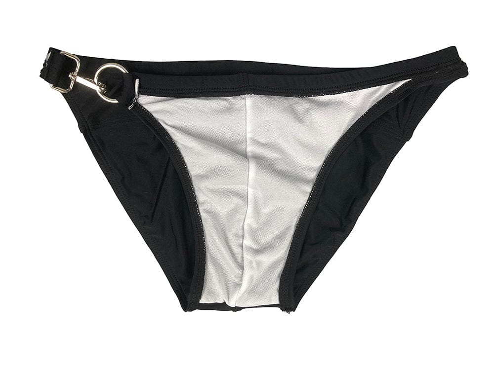 Menaful™ Bottoms Men's Low Rise Swim Bikini with Metal Buckle