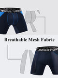 menaful Boxers Briefs & Midway Briefs 2 Pack Men's Sports Anti-friction Mesh Boxer Briefs