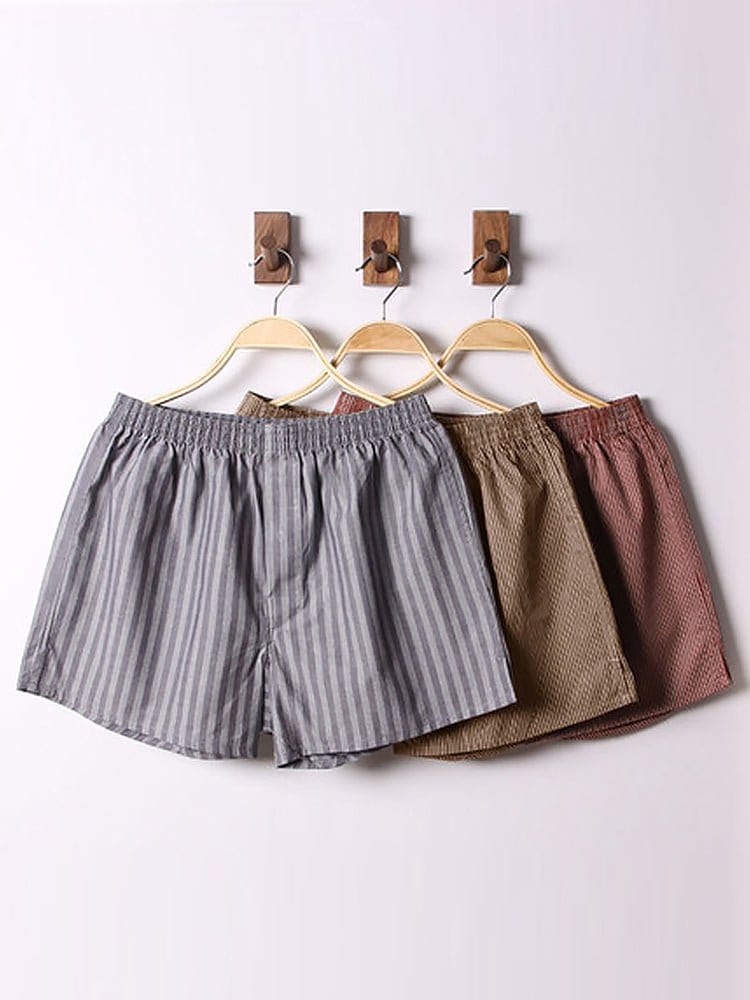 menaful Boxers Color 14 / M 3 Pack Organic Cotton Loose Boxers