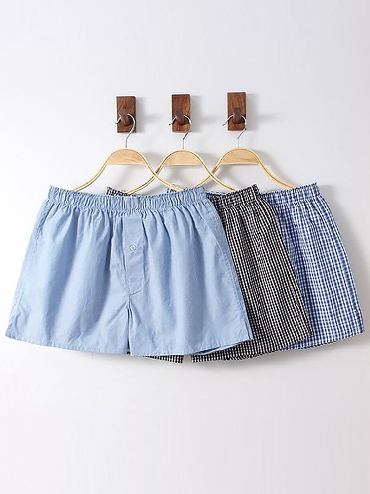 menaful Boxers Color 18 / M 3 Pack Organic Cotton Loose Boxers