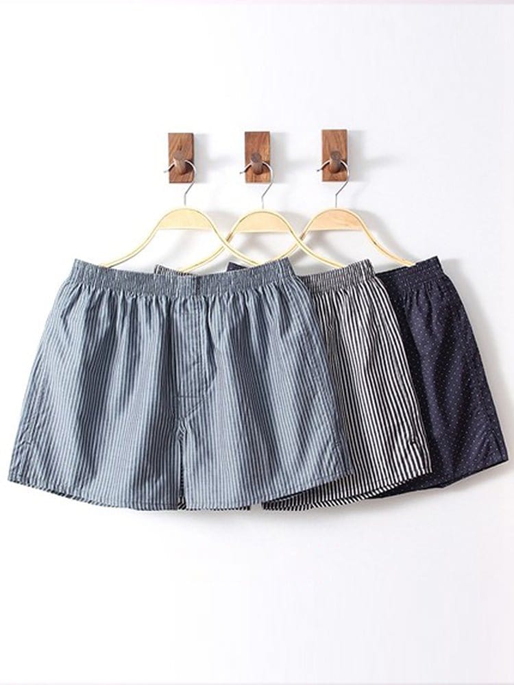 menaful Boxers Color 2 / M 3 Pack Organic Cotton Loose Boxers