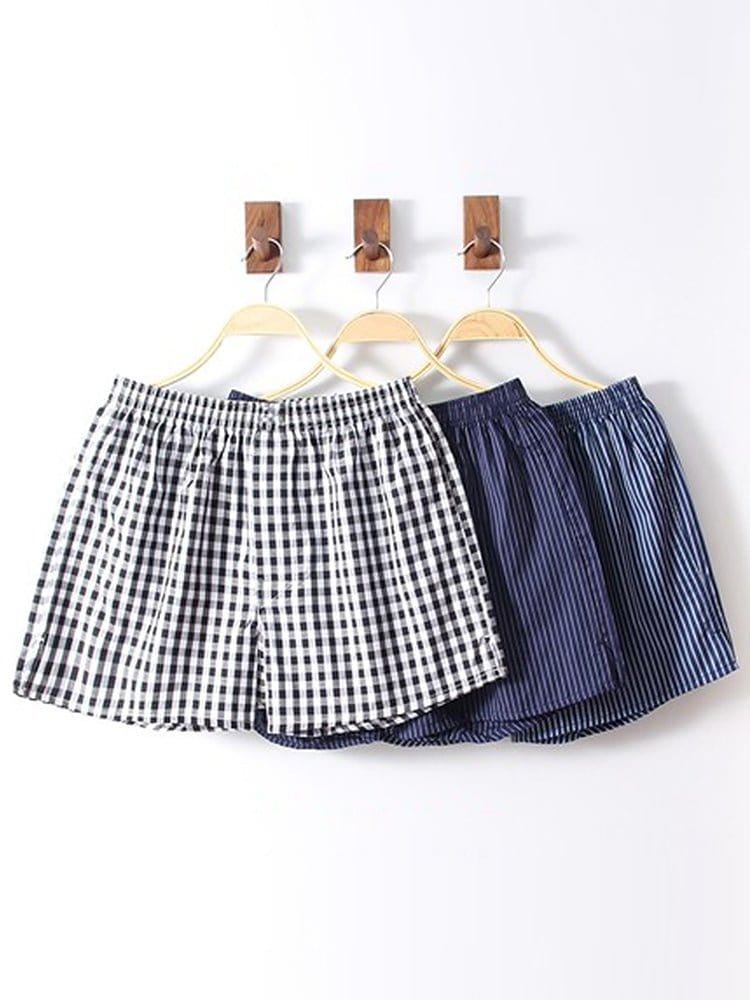 menaful Boxers Color 6 / M 3 Pack Organic Cotton Loose Boxers