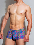 menaful Breathable Checkered Home Boxer Briefs