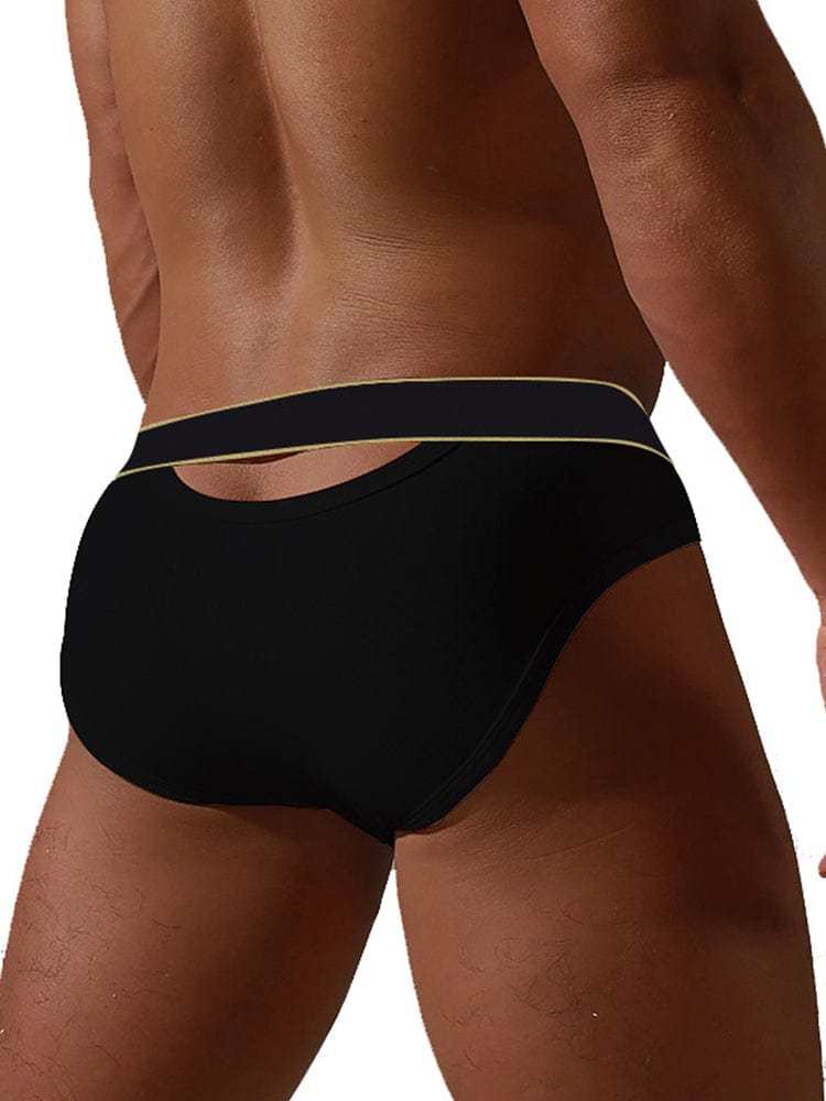 menaful Breathable Sexy Low Waist Briefs