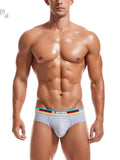 menaful Briefs 2 Pack Men's Rainbow Waistband Big Pouch Briefs