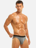 menaful Briefs 4 Pack Ice Silk Seamless Men's Briefs