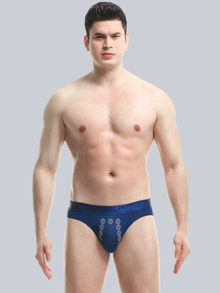 menaful Briefs 4 Pcs Anion Pit Massage Breathable Briefs Underwear