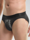 menaful Briefs 4 Pcs Anion Pit Massage Breathable Briefs Underwear