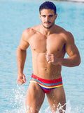 menaful briefs Color Striped Swim Briefs