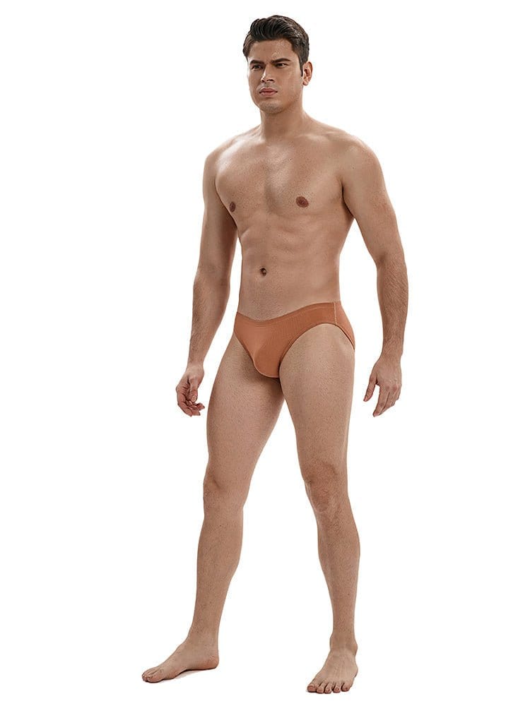 menaful Briefs with Bulge Pouch- Brown