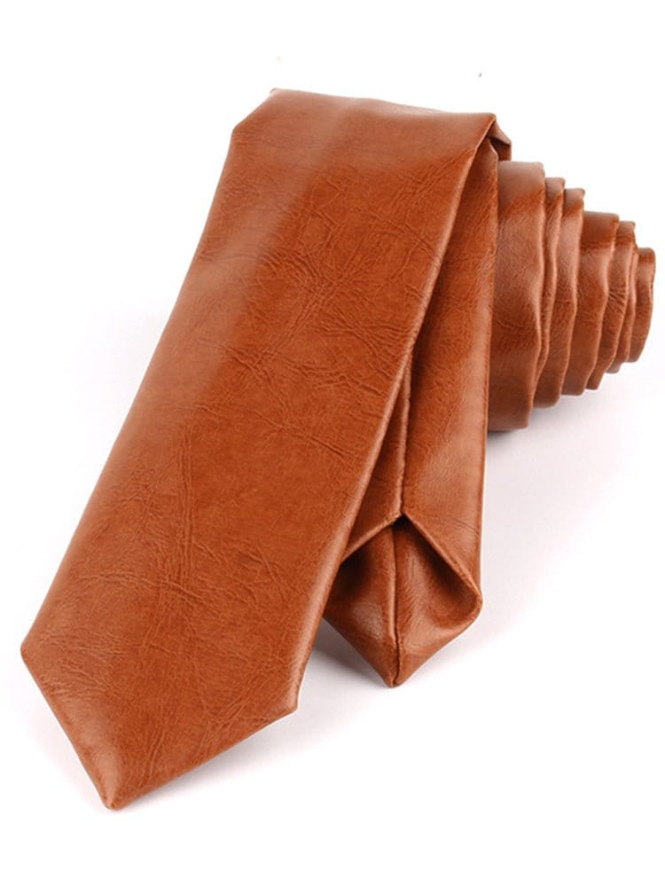 menaful Brown 5cm Wide Fashion Men's Tie