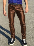 menaful Brown / S Low Waist Stylish Casual Pants