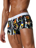 menaful Butterfly Print / S Men's Printed Quick-dry Swim Trunks