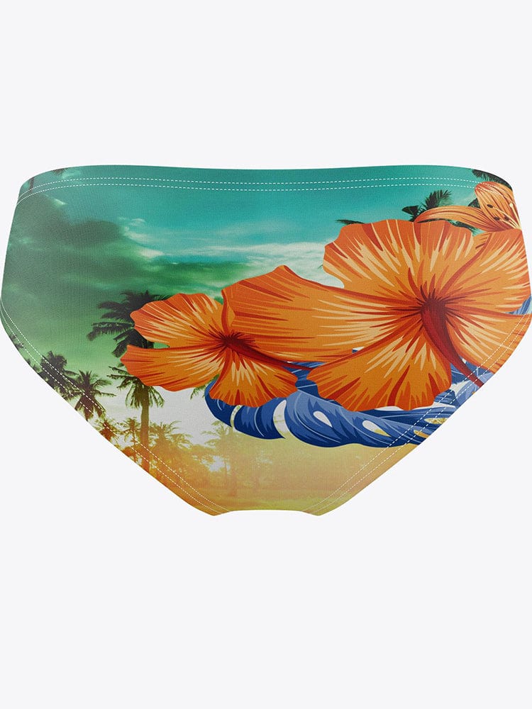 menaful C / S Men's 3D Printed Beach Swim Briefs