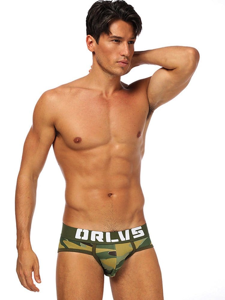 menaful Camouflage Cotton Men's Briefs